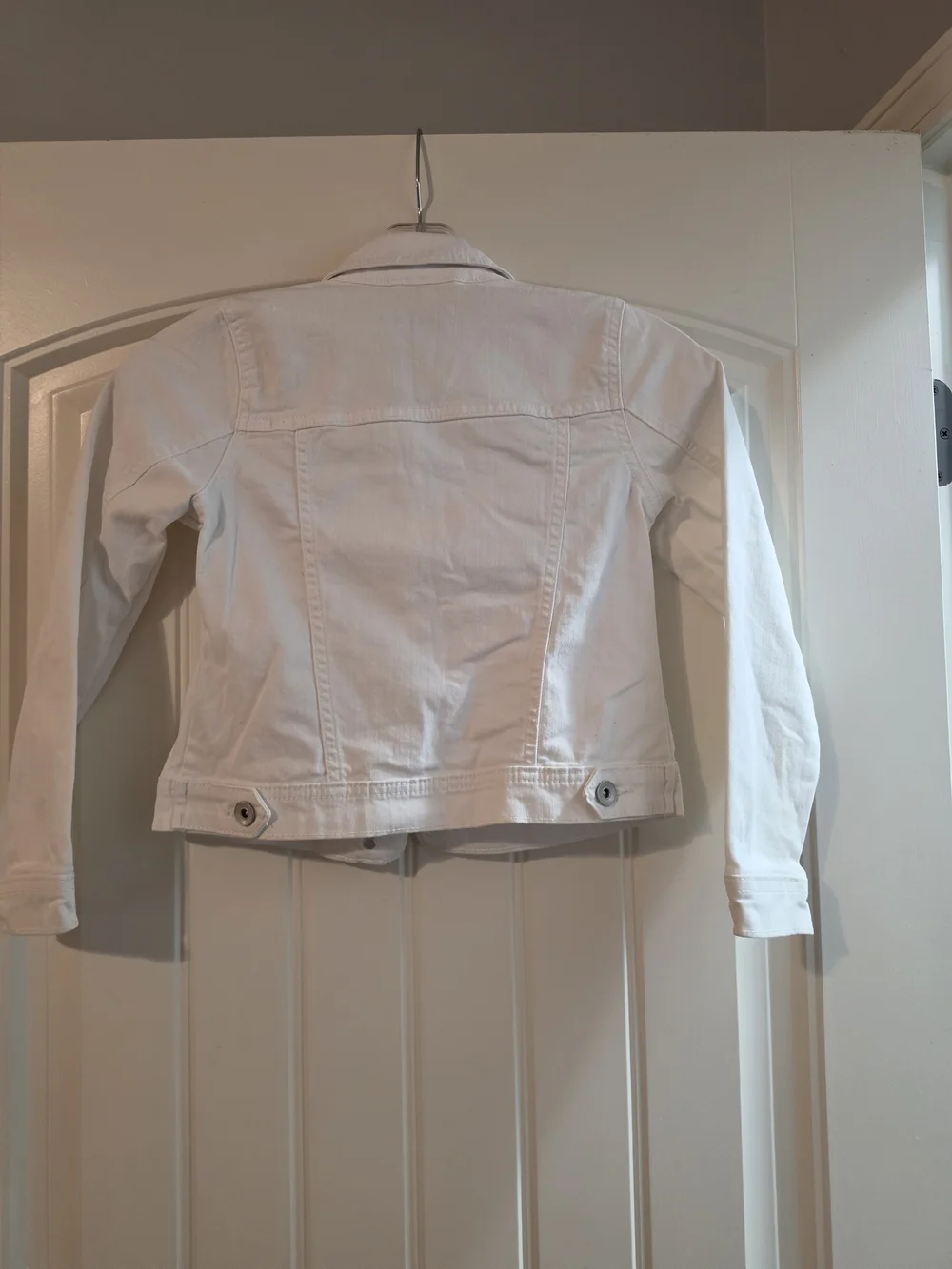The Children's Place White Denim Jacket (Girls 7/8)